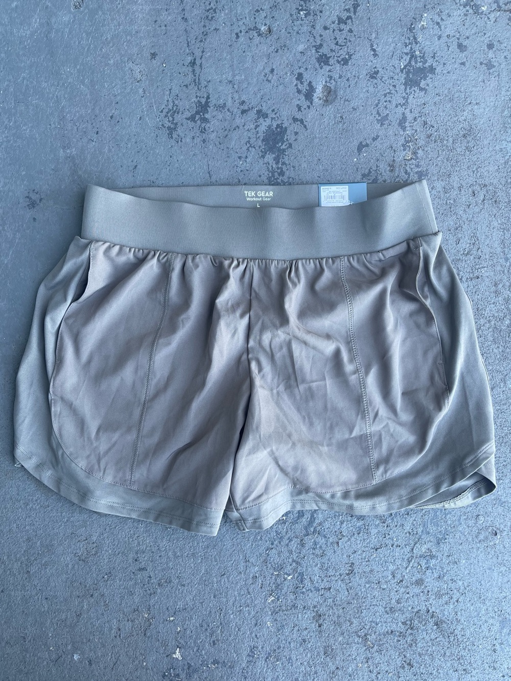Tek Gear Gray Performance Workout Shorts